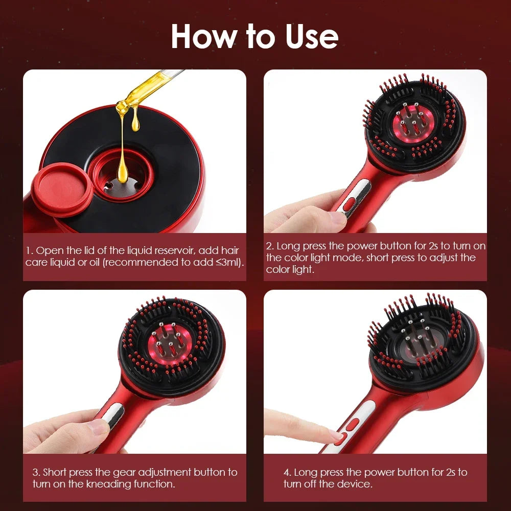 BX Red-Light Massage Comb